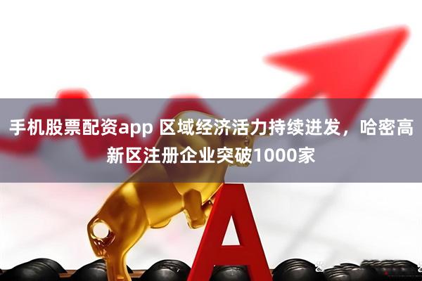 手机股票配资app 区域经济活力持续迸发，哈密高新区注册企业突破1000家