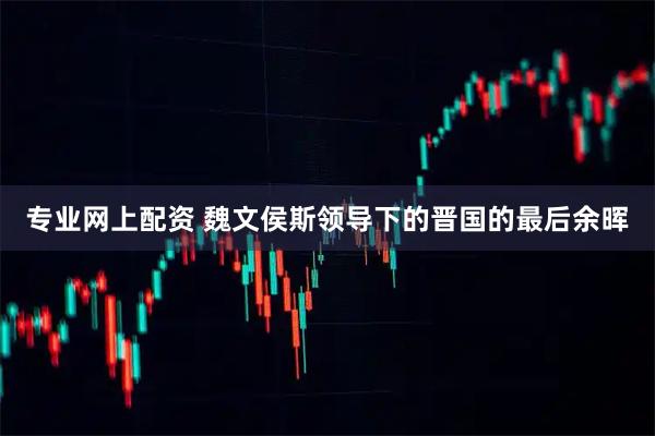 专业网上配资 魏文侯斯领导下的晋国的最后余晖